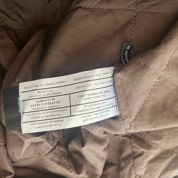 The Kooples Longline Cotton Utility Parka Coat Jacket Khaki Brown Size 2 - Picture 10 of 10